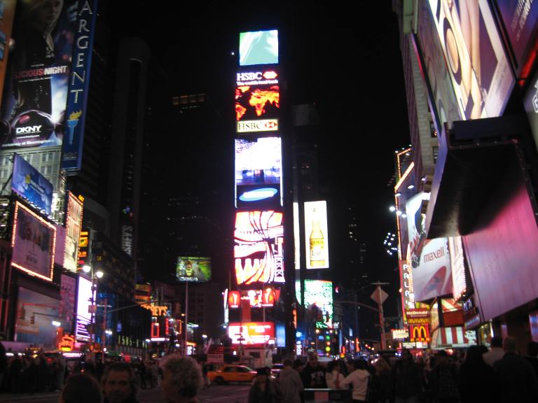 Time Square in NYC, 2008