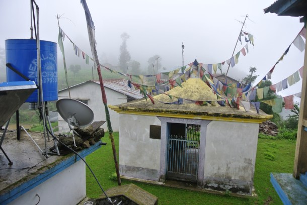 The view from our room at the first tea house, taken moments before I passed out.