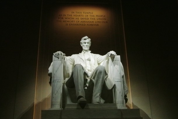 The Lincoln Memorial.