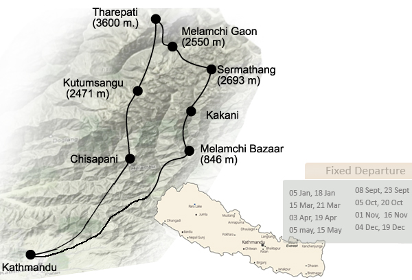 a general map of our trek
