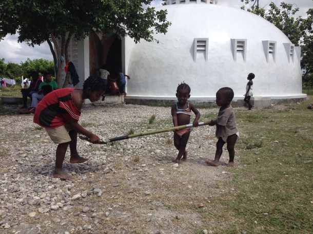 Sonice and Jakson helping plant trees in the girls village. Read my post on the Pwoje Espwa Sud blog by clicking the picture.