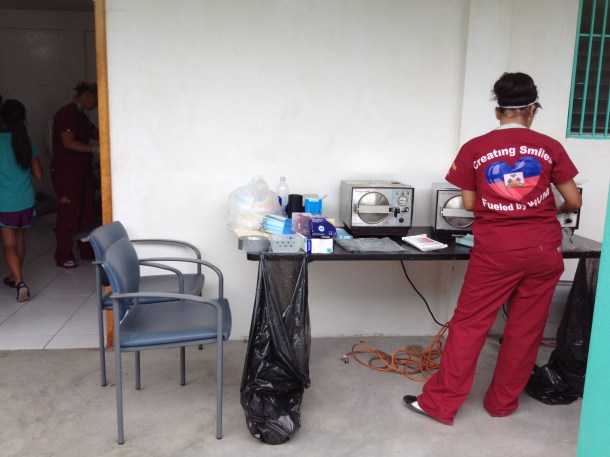 "Creating Smiles, Fueled by Rhum" (used as a sterilizer for their dental work)